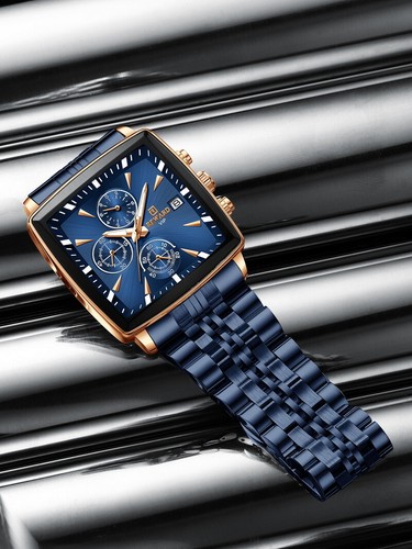 REWARD Men's Multifunction Chronograph Calendar Luminous Waterproof Quartz Watch - Picture 12 of 29