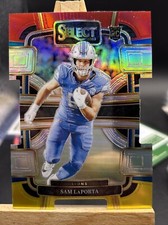 2023 Select Football Sam Laporta RC Red Yellow Die Cut Concourse #35 - Lions