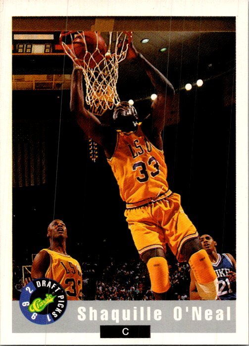 1992 Classic Draft Picks #1 Shaquille O'Neal Promos