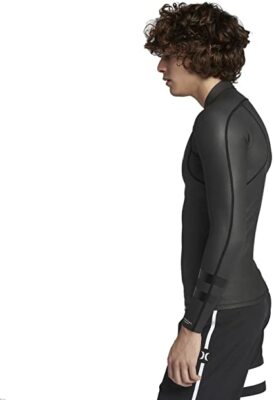 New $90 Hurley Advantage Plus 0.5mm Windskin Jacket Black