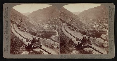 Photo:San Bartolome town and terraced fields, on Andes, Peru 1907