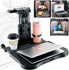 Car Back Seat Tray Table - Stable Foldable Auto Backseat Food Trays Desk for Rea