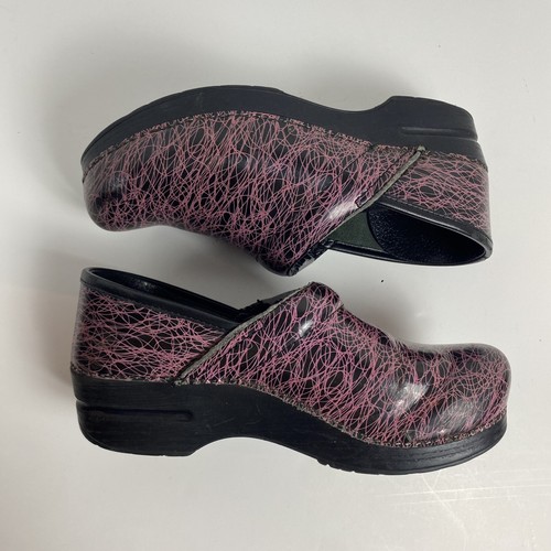 Dansko EU Size 39 Clogs Pink Black Breast Cancer Medical Nurse Surgical Comfort - Picture 11 of 12