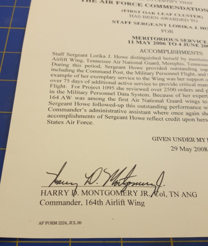 2008 DIPARTIMENTO DELL'AERONAUTICA MILITARE MEDAGLIA ENCOMIO CERTIFICATO - Foto 4 di 7