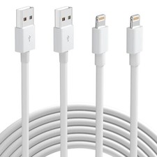 2-PACK USB Data Fast Charger Cable Cord For Apple iPhone 5 6 7 8 X 11 12 13 MAX