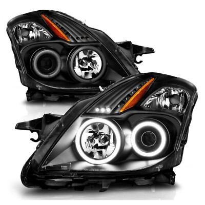Anzo LED Front Projector Headlights Halogen Bulbs for Nissan Altima 2Dr 121395