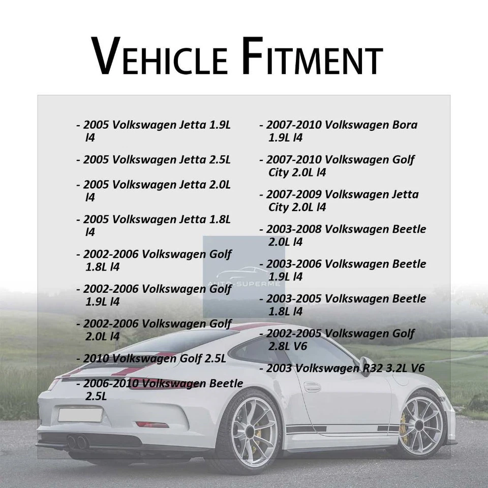 Juego de 2 cables de freno de estacionamiento traseros para Volkswagen Beetle 2003 2004 2005 1,8 L Foto 2 de 4