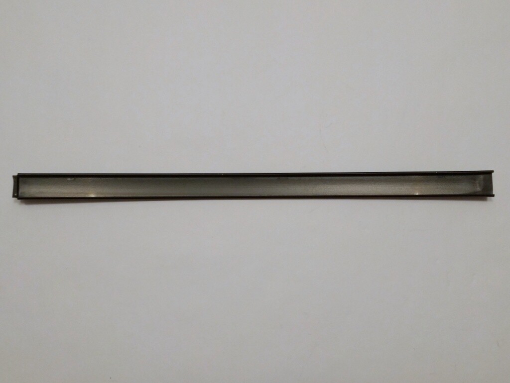Genuine BMW E28 Door ext trim. Vertical metal strip. Passenger 
