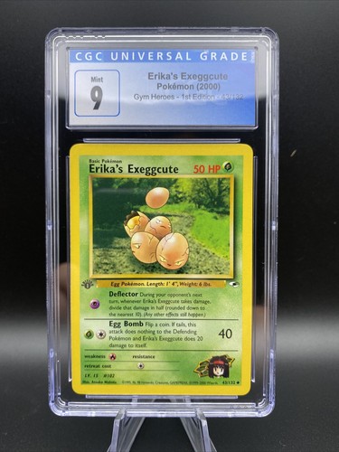 Erika's Exeggcute (1st Edition) graded CGC 9 for sale on eBay
