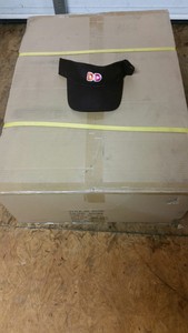 1 Dunkin Donuts DD visor Hat Brown one size fits all adjustable NEW