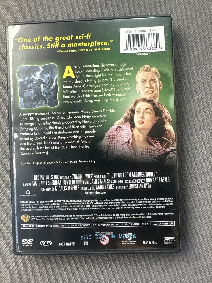 The Thing from Another World (DVD, 1951) Black And White Horror
