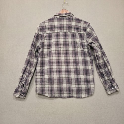 Tallwoods Bruno Milano Gray Plaid Men's Long Sleeve Button Up Flannel Size M-L - Picture 5 of 7