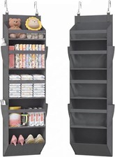 1 Pack Over the Door Organizer, Clear Window Hanging Storage with 4 Side Pockets