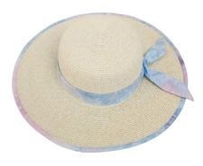 Sun N Sand Hat NWT UPF 50 Adjustable Blue Ribbon Sun