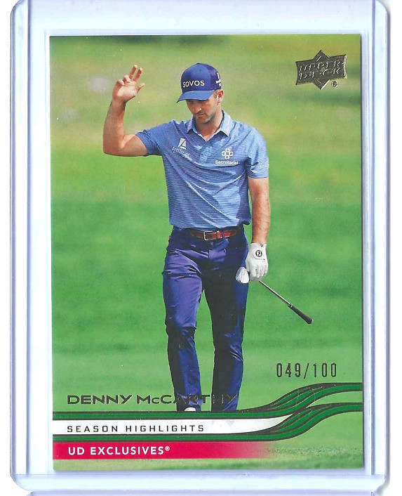 2026 Upper Deck Golf RED UD Exclusives /100 Denny McCarthy  Case Hit SP!