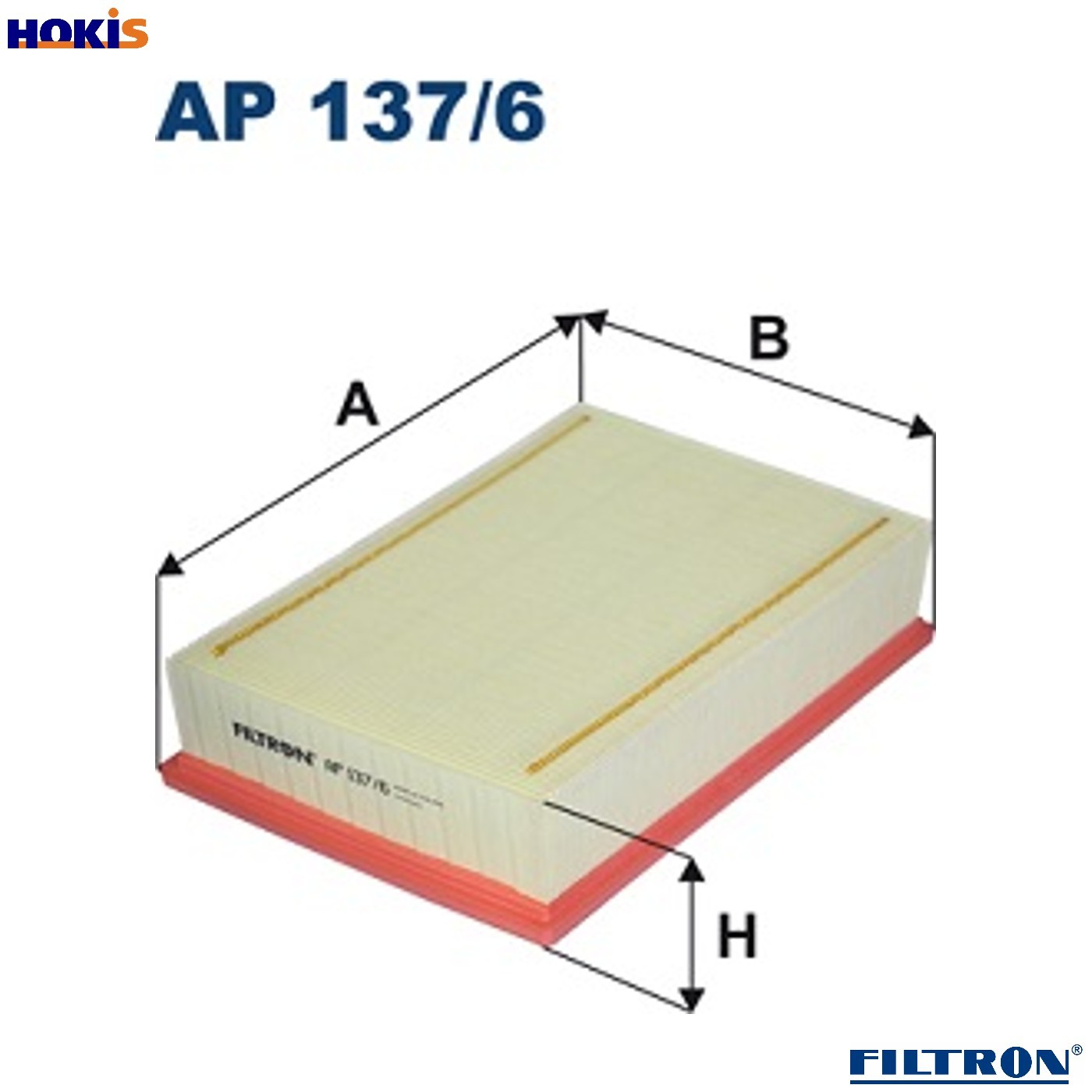 AIR FILTER AP 137/6 FOR RENAULT MASTER/III/Platform/Chassis/Bus/Van  VAUXHALL
