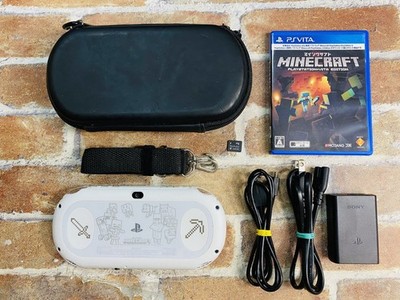 PS Vita Mine Craft Special Edition PCH 2000 Japan Charger 8GB Mobile Case Game P