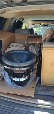 MMATS Enclosed Non-Powered Car Audio Subwoofer in Custom Ported Enclosure
