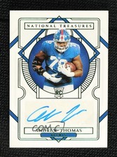 2020 National Treasures Rookie Signatures Emerald 5/5 Andrew Thomas Auto 1o52
