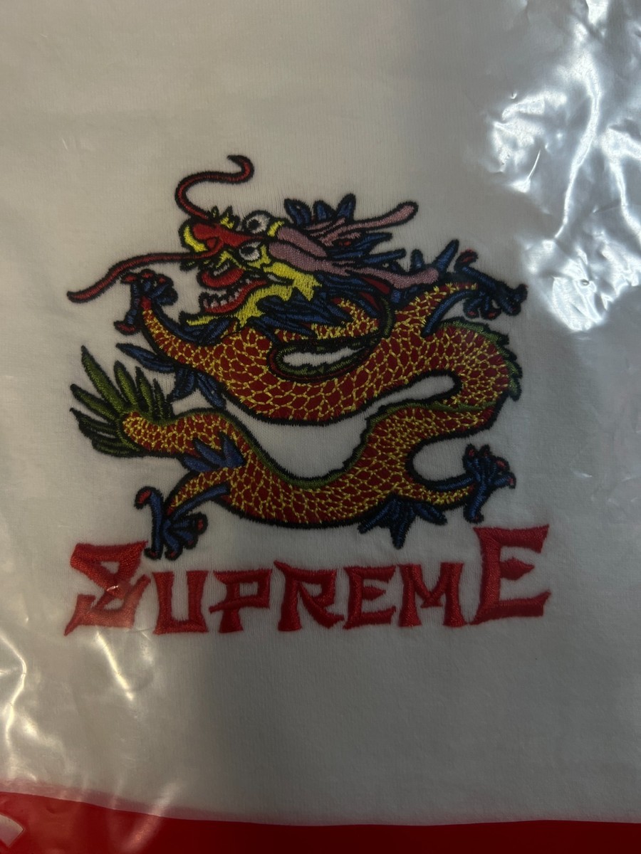 Supreme Dragon Hooded L/S Top White 2022 Large | eBay