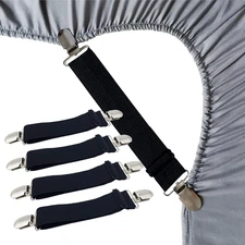 Sheet Straps Bed Sheet Keeper Holder Corners Sheet Stays Suspender Clips Fitted