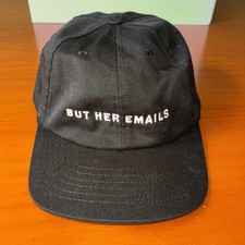 “But Her Emails” Black Unisex Adjustable Baseball Hat