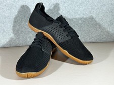 WHITIN Barefoot Shoes Mens 9 Black Minimalist Zero Drop Trail Runner Sneakers