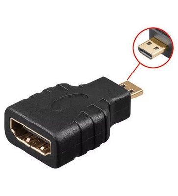micro HDMI Adapter HDMI Kabel Adapter Stecker HDMI Buchse auf micro HDMI Stecker