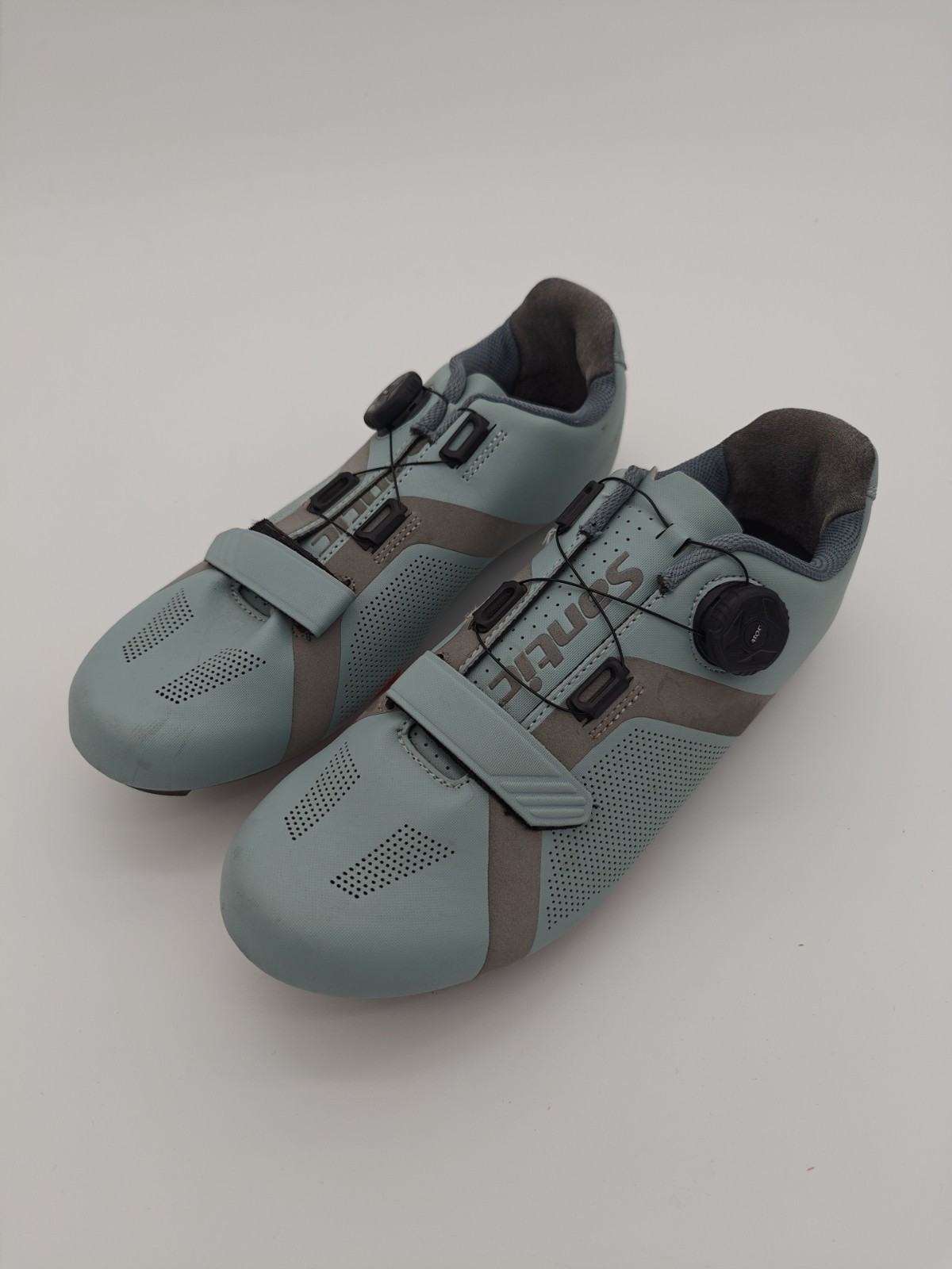 Santic Self‑Lock Road Bike Cycling Shoes Blue Gray Men&rsquo;s