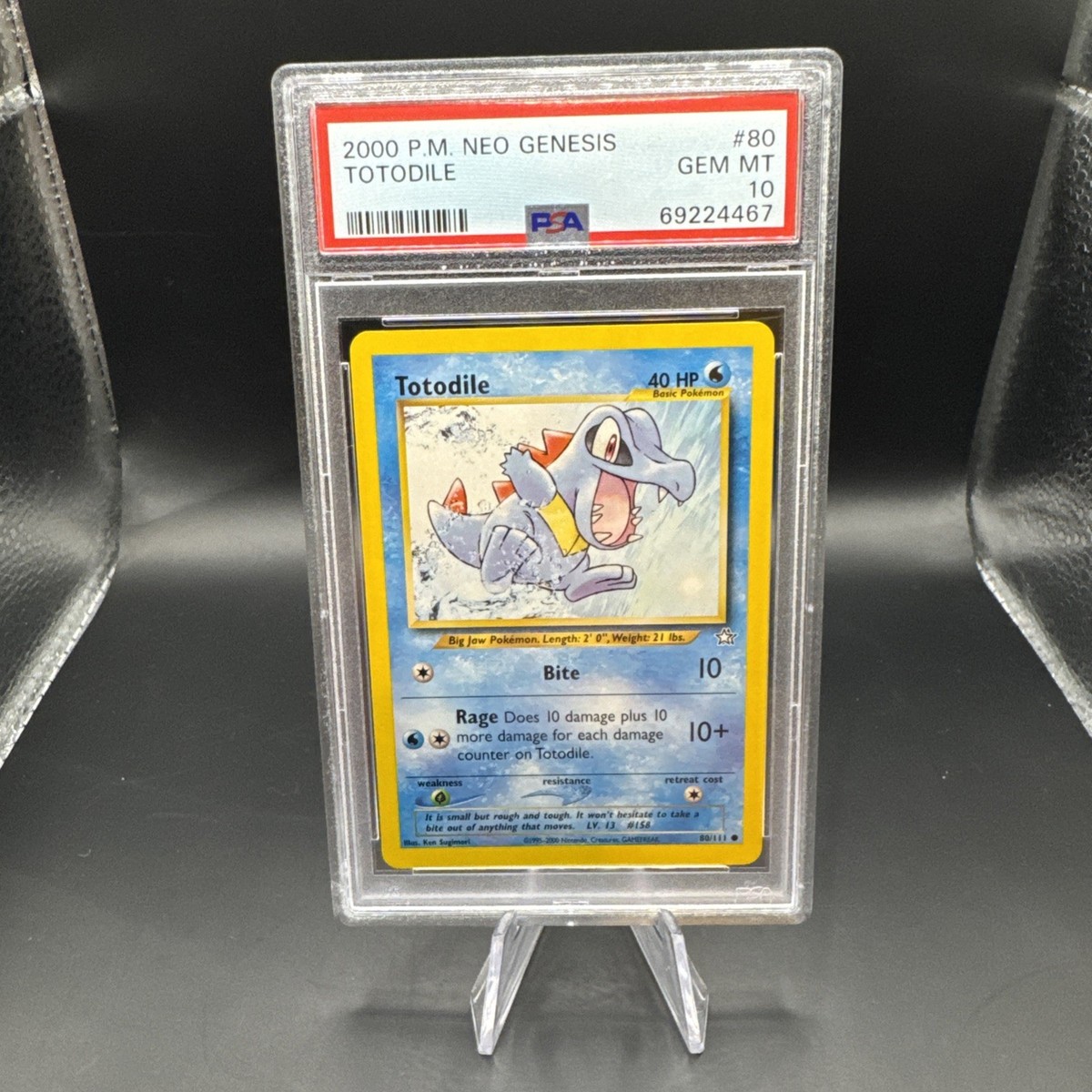 2000 POKEMON NEO GENESIS #80 TOTODILE PSA 10 | eBay
