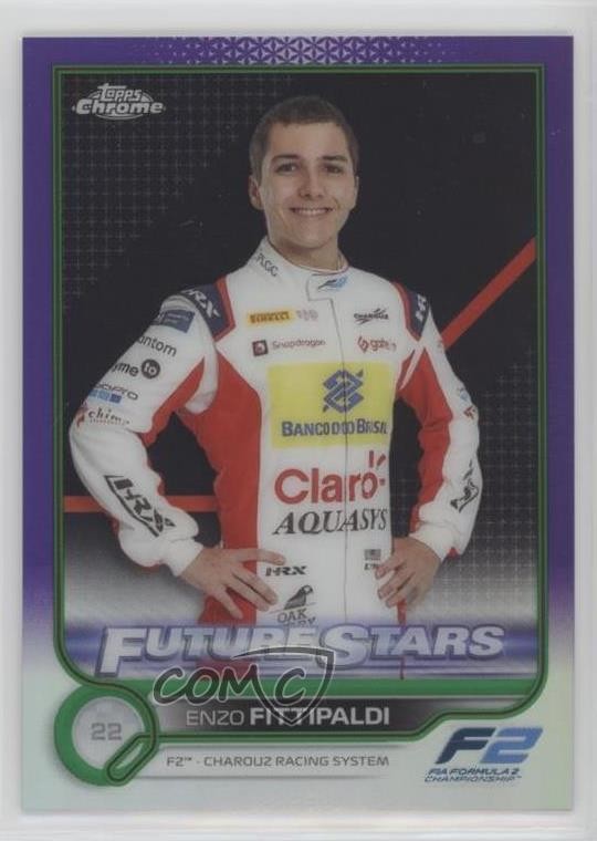 2022 Topps Chrome Formula 1 Purple & Green Refractor Enzo Fittipaldi #95 n0c