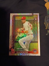 2025 Topps Update Series #US21 Thomas Saggese – Silver Foilboard