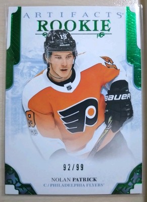 Nolan Patrick Emerald Rookie /99 Philadelphia Flyers - UD Artifacts 2017-18 NHL