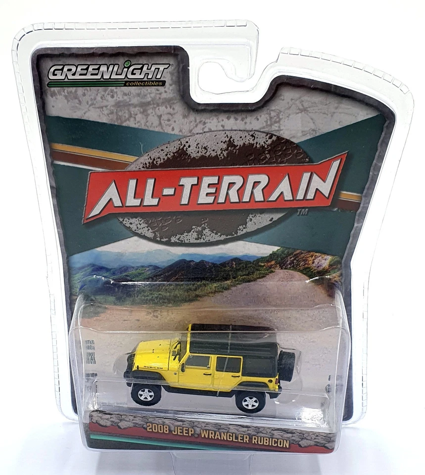 Jeep Wrangler Rubicon 2008 Greenlight escala 1/64 35190-E - amarillo Foto 4 de 4