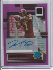 2022 Panini Clearly Donruss Jahan Dotson Rated Rookie Auto /175 Commanders