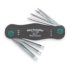 Wiha 36396 7 Piece Torx Flag Handle Torx Key Set 36396 Wiha 36396 7 Piece Torx Flag Handle Torx Key Set 36396