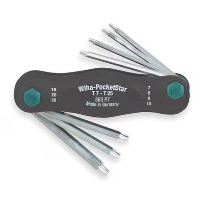 Wiha 36396 7 Piece Torx? Flag Handle Torx? Key Set, 36396