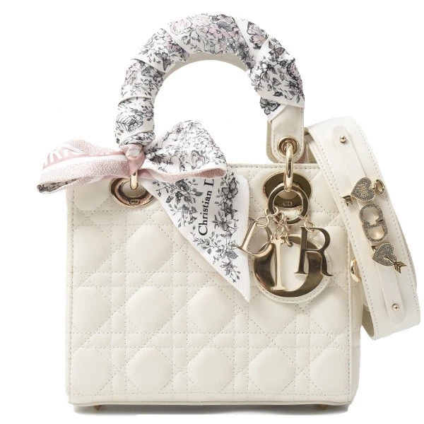 Sac Christian Dior pour femme Lady My Abcdior petit agneau blanc