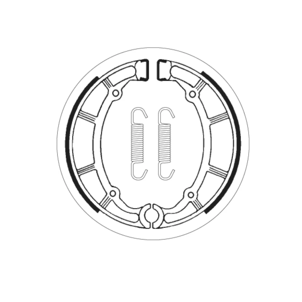 Zapatas de freno traseras SBS Yamaha XV 920 J VIRAGO 1982 Foto 2 de 4