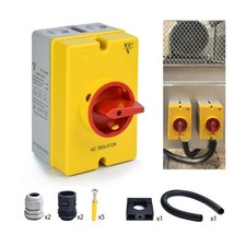 40 Amp AC Disconnect Switch Box Outdoor 4 Pole, IP66 Waterproof... FAST USA SHIP