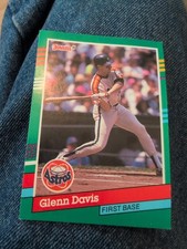 1991 Donruss Glenn Davis #474 Card Number First Base