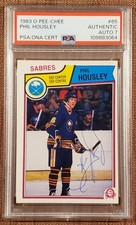 1983 O-Pee-Chee #65 Phil Housley Buffalo Sabres Hockey Card PSA/DNA Auto RC