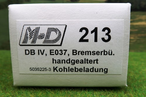 M+D / Klein Modellbahn H0 213 Güterwagen mit Kohleladung Typ E 037 HANDGEALTERT - Picture 14 of 14