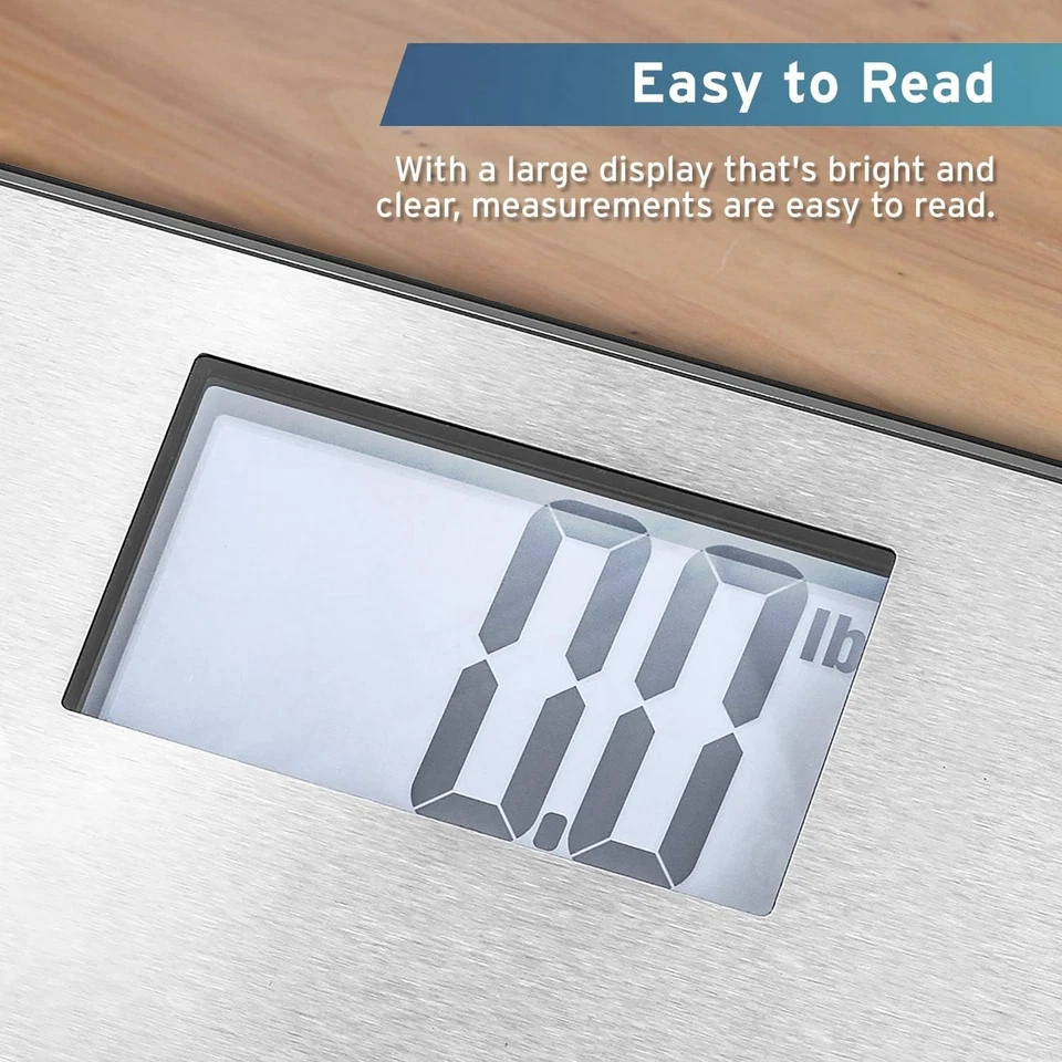 Báscula de baño digital de peso corporal de acero inoxidable Etekcity tecnología Step-On Foto 2 de 4