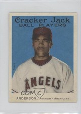 2004 Topps Cracker Jack Mini Blue Garret Anderson #4 a2f