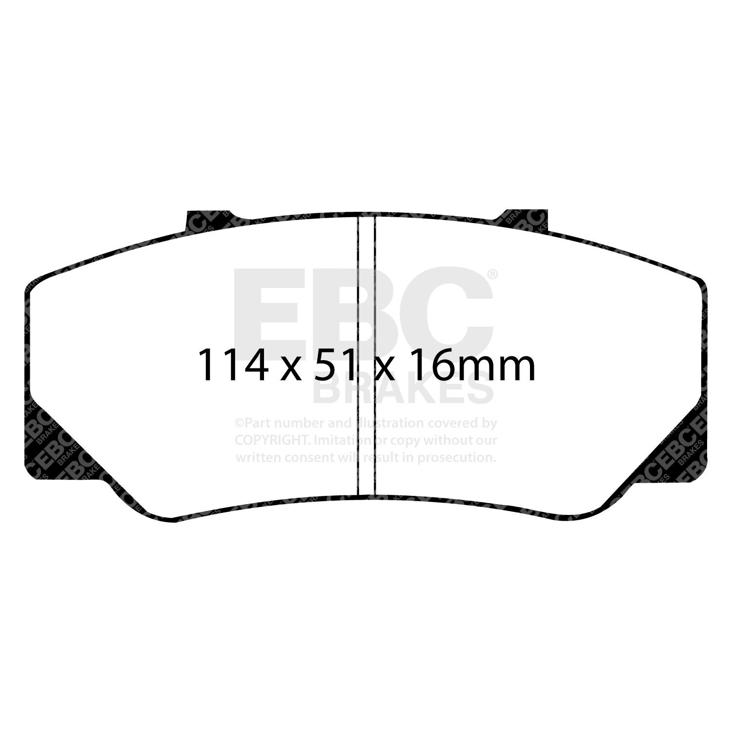 EBC DP511 BRAKE PAD SET DISC BRAKE Front