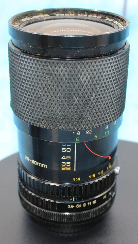 Lente zoom macro Soligor C/FD 28–80 mm f/3,5–4,5 – Montura Canon FD – De colección Japón Foto 4 de 4