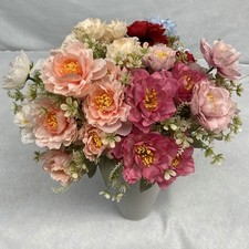 Artificial Peony Bouquet Silk Flowers for Home Decor and Wedding Centerpieces