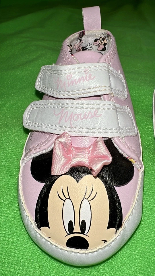 LOTE DE 2 ZAPATOS BEBÉ NIÑA PRIMARK DISNEY MINNIE MOUSE (6-9 MOS) Y JOE FRESH (3) Foto 3 de 4