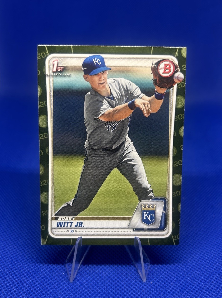 2020 Bowman Paper Bobby Witt Jr 1st Prospect Camo #BP-25